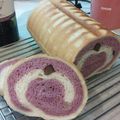 suzalinde's cooksnap of when they made 紫いもと黒豆のぐるぐるパン.