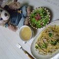 nana8year's cooksnap of when they made 豚肉とレンコンのおかずパスタ.