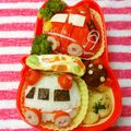 るらちゃん's cooksnap of when they made 消防車 キャラ弁.
