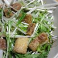 風舞空's cooksnap of when they made 超簡単♪水菜と油揚げのじゃこ和えサラダ.