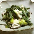 ♪cow♪'s cooksnap of when they made わけぎとタコのぬた.