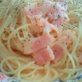 dober5's cooksnap of when they made 簡単カルボナーラ.