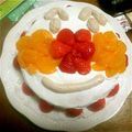 まぁーちゃんまん's cooksnap of when they made アンパンマンケーキ★バースデーケーキ　.