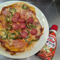 麦茶ちやん's cooksnap of when they made ライスペーパーピザ.