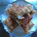 にゅにゅりんご's cooksnap of when they made 余った餃子の皮で！ハムしそチーズ揚げ.