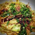 totomomi's cooksnap of when they made 豚肉のポン酢しょうゆパスタ.