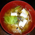 shizuとreo's cooksnap of when they made 変わり種味噌汁♪キャベツ炒めver.