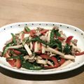 ポポモモ's cooksnap of when they made 挽肉だけど青椒肉絲風？丼～487Kcal.