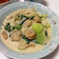 オリゴ's cooksnap of when they made ベビーホタテと青梗菜でさっとクリーム煮.