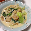 オリゴ's cooksnap of when they made ベビーホタテと青梗菜でさっとクリーム煮.