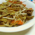 ♡めすトトロ♡'s cooksnap of when they made シャキシャキ☆豚♪ごぼう♪もやし炒め.