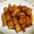 ちびゃん's cooksnap of when they made ヤマイモの豚肉巻き巻き☆甘辛煮☆.