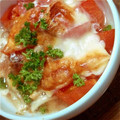 baby_u's cooksnap of when they made トマトときのこのチーズ焼き.