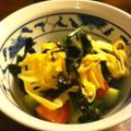 hanakaya's cooksnap of when they made トマトとわかめの酢の物.