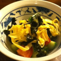 hanakaya's cooksnap of when they made トマトとわかめの酢の物.