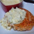 かなチョびび's cooksnap of when they made ほんのりピンク色な☆鮭バーグ☆.