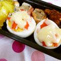 びんび❤'s cooksnap of when they made お弁当に！ゆで卵のかにマヨ焼き.