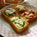 さとこぱんたーに's cooksnap of when they made ●簡単！なめたけとネギのトースト●.