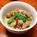 kumaneko7's cooksnap of when they made ☆魅惑のグリーンカレーラーメン☆.