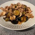 クロ８５'s cooksnap of when they made スピードあと1品❤豚肉なすの甘辛生姜焼き.
