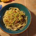 LAmamachan's cooksnap of when they made 冷製パスタ～市販のソースでジェノベーゼ.