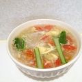 komutatata's cooksnap of when they made 焼売でトマト中華スープ(ごはん).