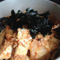 0owo0's cooksnap of when they made キムチ豆腐の卵丼.