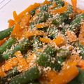 clover55's cooksnap of when they made にんじんといんげんの胡麻和え＊常備菜.
