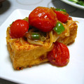 creo's cooksnap of when they made 厚揚げステーキ♪野菜たっぷりソースで.
