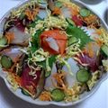 花ルン's cooksnap of when they made 海鮮☆コロコロちらし寿司.