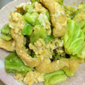 ぽむぽむ★'s cooksnap of when they made ｷｬﾍﾞﾂと油揚げの卵炒め.