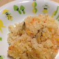 hashimayu's cooksnap of when they made ドレッシングと炊飯器で簡単★ピラフ★.