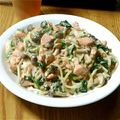 かなっペ。's cooksnap of when they made サーモンとほうれん草のクリームパスタ☆.
