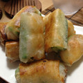 ikekioa's cooksnap of when they made エビとアスパラの簡単春巻き♡.