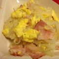 ティットン's cooksnap of when they made ベーコンと卵炒め.