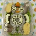 赤い電話's cooksnap of when they made キャラ弁　でんわロボット.
