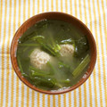 はじめmama's cooksnap of when they made *鶏だんごとほうれん草の味噌汁.