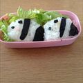 えなたんうさぎ's cooksnap of when they made キャラ弁‐横向きパンダ.