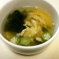 Anpanpa-n's cooksnap of when they made オクラと海苔のスープ.