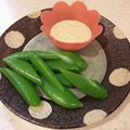 ちっちさん。's cooksnap of when they made スナップえんどう・ゴマヨネーズ.