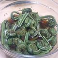 bewithyou's cooksnap of when they made 超簡単♪山菜こごみのお浸し.