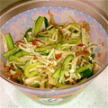 ベリぶらざー's cooksnap of when they made えのきときゅうりの梅おかか和え＊簡単.