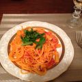 uemiki's cooksnap of when they made ベーコンとエリンギのトマトクリームパスタ.
