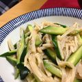 球太郎's cooksnap of when they made エノキとキュウリのナムル.