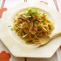 mafinn's cooksnap of when they made 隠しクリーム＊牛蒡とベーコンの醤油パスタ.