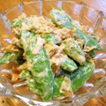 月見なっとう's cooksnap of when they made お手軽簡単‼スナップエンドウの梅マヨ和え.