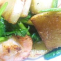 ｍｉｎｉ蒼空☆'s cooksnap of when they made エビとほうれん草のチーズ炒め.