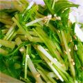 あらこの's cooksnap of when they made 2分で完成！水菜のナムル.