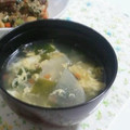 ムーちゃん☆★'s cooksnap of when they made 超簡単！大根とわかめの玉子スープ.