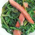 しやわし's cooksnap of when they made 春菊とハムの炒め物.